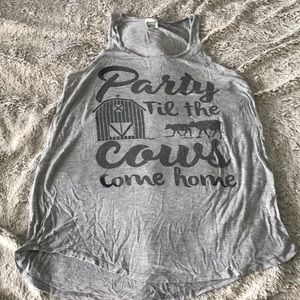 Party till the cows come home tank